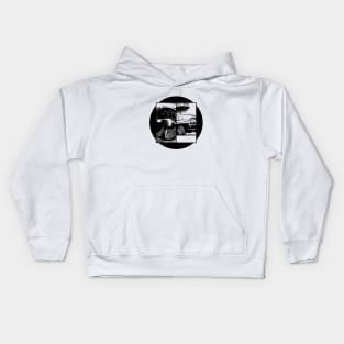 NISSAN SKYLINE GT-R R32 Black 'N White 5 Kids Hoodie